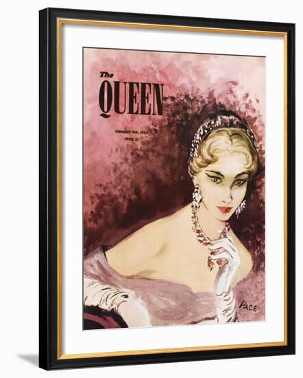 The Queen, February 1953-The Vintage Collection-Framed Giclee Print
