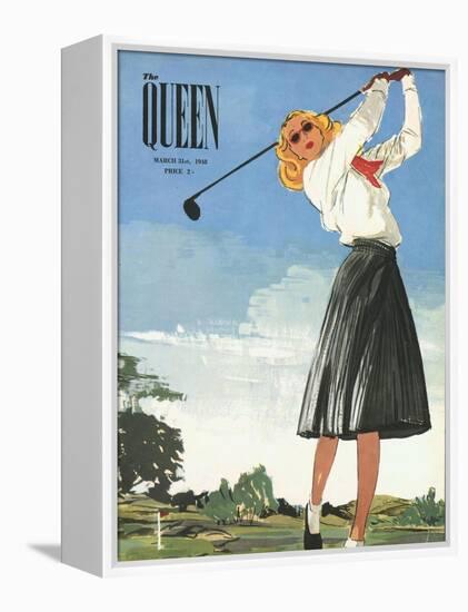 The Queen, Golf Womens Magazine, UK, 1940-null-Framed Premier Image Canvas