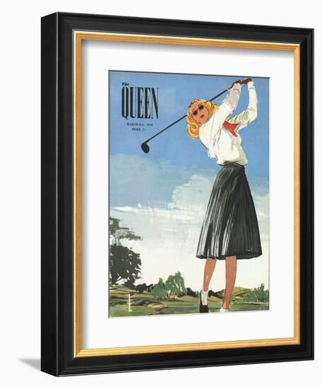 The Queen, Golf Womens Magazine, UK, 1940-null-Framed Giclee Print