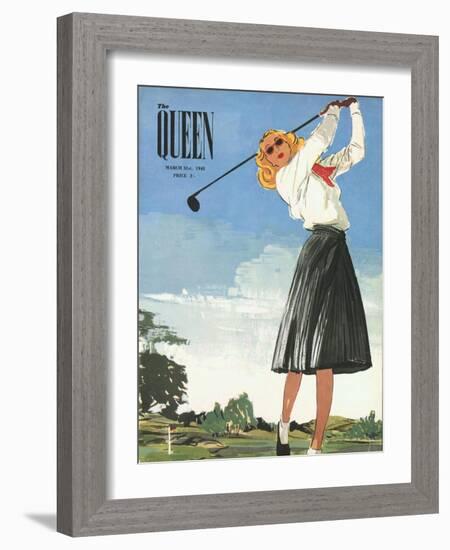 The Queen, Golf Womens Magazine, UK, 1940-null-Framed Giclee Print