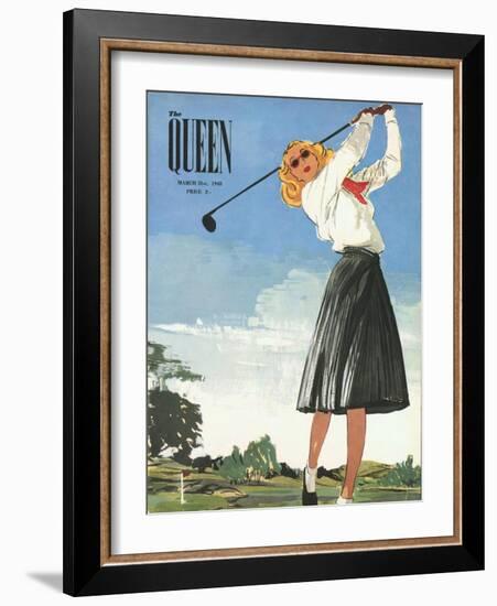 The Queen, Golf Womens Magazine, UK, 1940-null-Framed Giclee Print