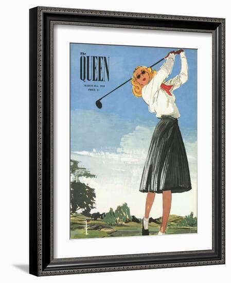 The Queen, Golf Womens Magazine, UK, 1940-null-Framed Giclee Print