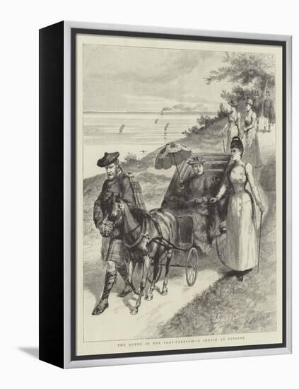 The Queen in Her Pony-Carriage, a Sketch at Osborne-Godefroy Durand-Framed Premier Image Canvas