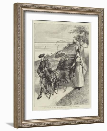 The Queen in Her Pony-Carriage, a Sketch at Osborne-Godefroy Durand-Framed Giclee Print