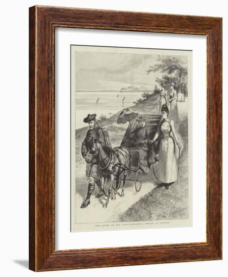 The Queen in Her Pony-Carriage, a Sketch at Osborne-Godefroy Durand-Framed Giclee Print