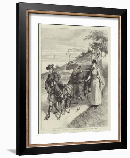 The Queen in Her Pony-Carriage, a Sketch at Osborne-Godefroy Durand-Framed Giclee Print