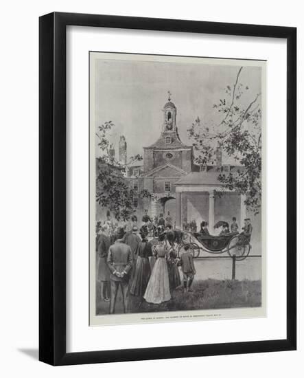 The Queen in London, Her Majesty En Route to Kensington Palace, 15 May-Joseph Holland Tringham-Framed Giclee Print