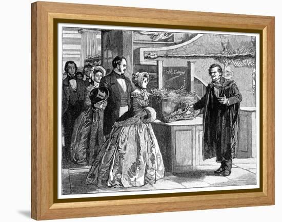 The Queen in the Woodwardian Museum, C1850S-null-Framed Premier Image Canvas