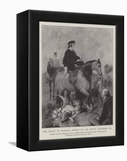 The Queen in Windsor Forest-Edwin Landseer-Framed Premier Image Canvas