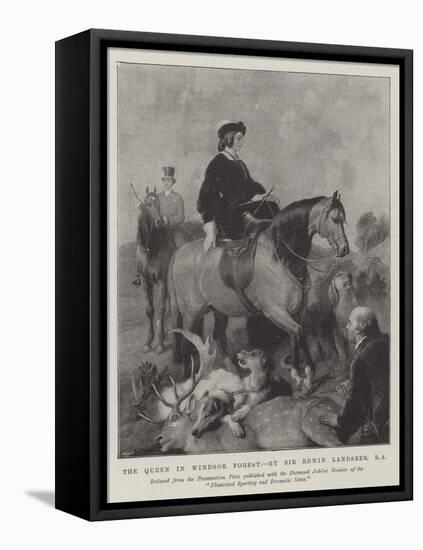 The Queen in Windsor Forest-Edwin Landseer-Framed Premier Image Canvas