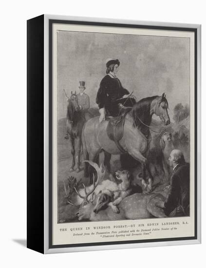 The Queen in Windsor Forest-Edwin Landseer-Framed Premier Image Canvas