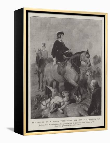 The Queen in Windsor Forest-Edwin Landseer-Framed Premier Image Canvas