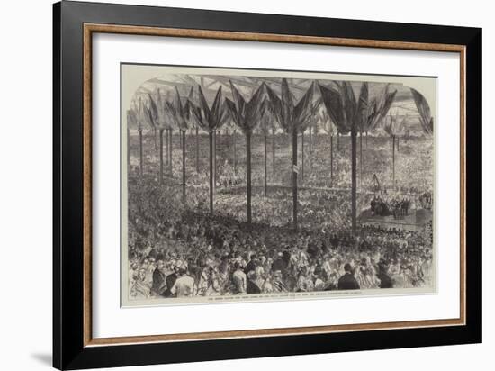 The Queen Laying the First Stone of the Royal Albert Hall of Arts and Sciences, Kensington-Gore-Charles Robinson-Framed Giclee Print