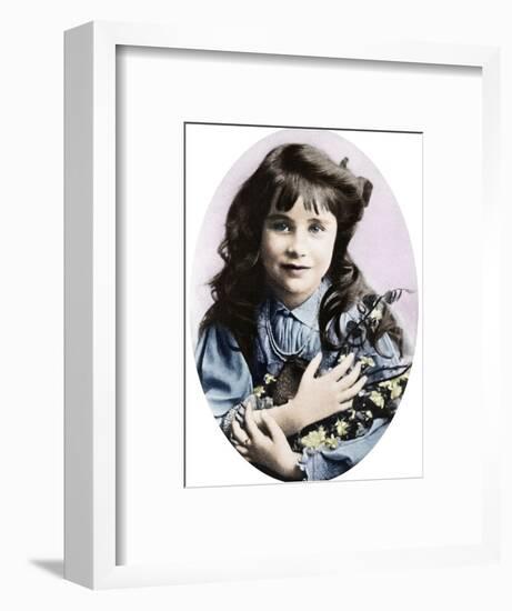 The Queen Mother at seven years old, 1907 (1937)-Unknown-Framed Photographic Print