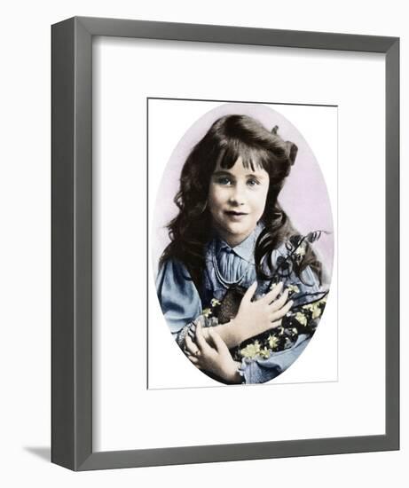 The Queen Mother at seven years old, 1907 (1937)-Unknown-Framed Photographic Print