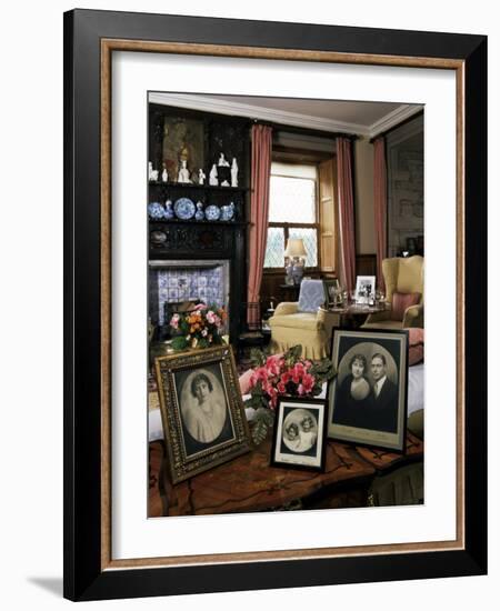 The Queen Mother's Sitting Room, Glamis Castle, Highland Region, Scotland, United Kingdom-Adam Woolfitt-Framed Photographic Print