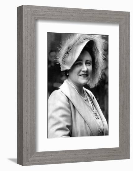 The Queen Mother with her honorary music degree-Associated Newspapers-Framed Photo