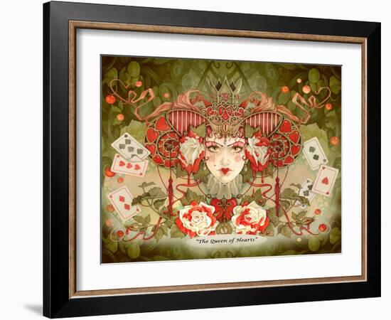 The Queen of Hearts-Linda Ravenscroft-Framed Giclee Print