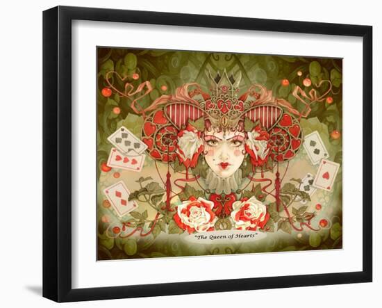 The Queen of Hearts-Linda Ravenscroft-Framed Giclee Print