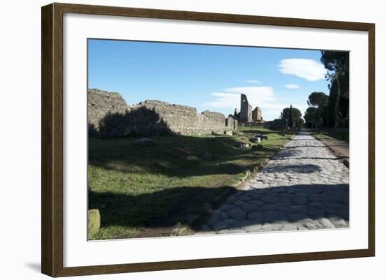 The Queen of Roads of the Old Roman Road System Was the Appian Way-Oliviero Olivieri-Framed Photographic Print