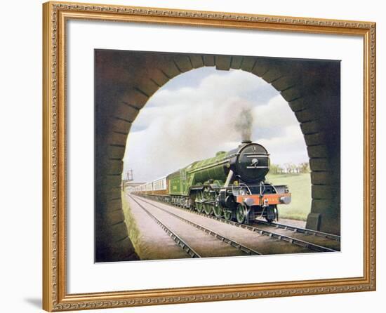 The 'Queen of Scots' of the North Eastern Railway, Illustration from 'The Wonder Book of…-English School-Framed Giclee Print