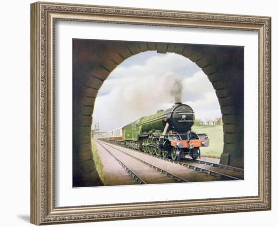 The 'Queen of Scots' of the North Eastern Railway, Illustration from 'The Wonder Book of…-English School-Framed Giclee Print