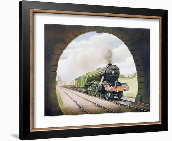 The 'Queen of Scots' of the North Eastern Railway, Illustration from 'The Wonder Book of…-English School-Framed Giclee Print