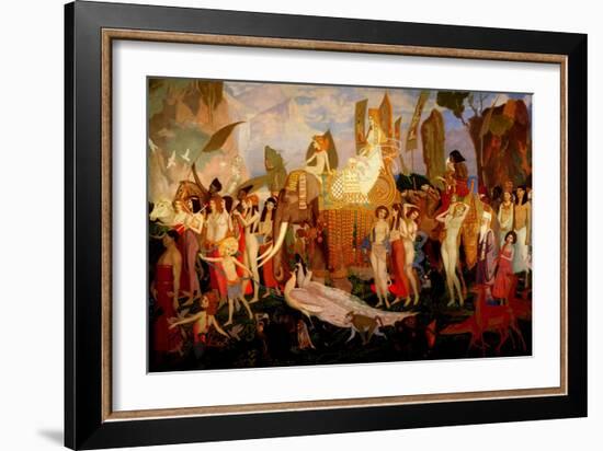 The Queen of Sheba, 1923 (Tempera on Panel)-John Duncan-Framed Giclee Print