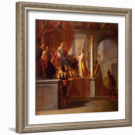 The Queen of Sheba before Solomon, C.1640-Nikolaus Knüpfer-Framed Giclee Print