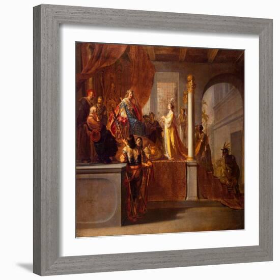 The Queen of Sheba before Solomon, C.1640-Nikolaus Knüpfer-Framed Giclee Print