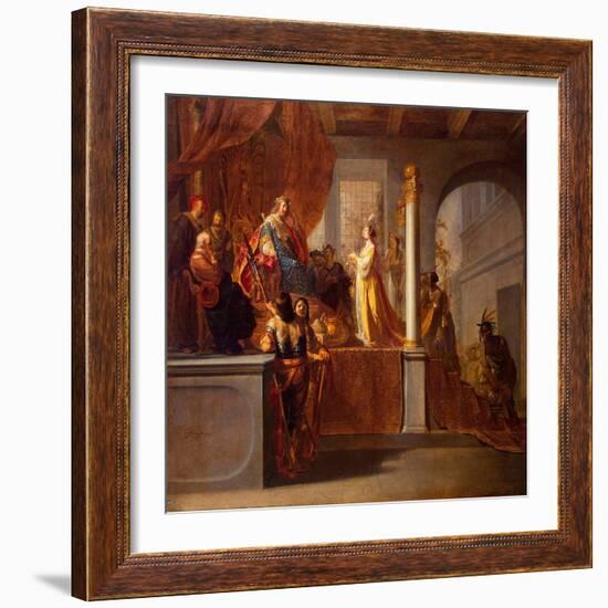 The Queen of Sheba before Solomon, C.1640-Nikolaus Knüpfer-Framed Giclee Print