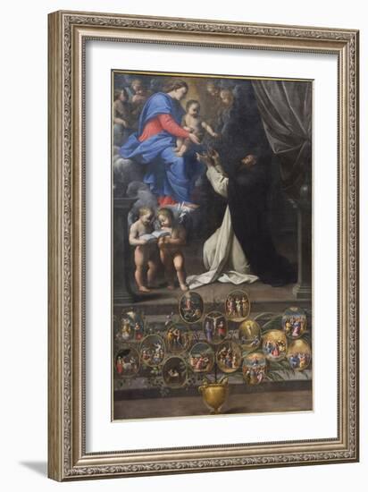 The Queen of the Rosary, 1596-98 (Oil on Canvas)-Guido Reni-Framed Giclee Print