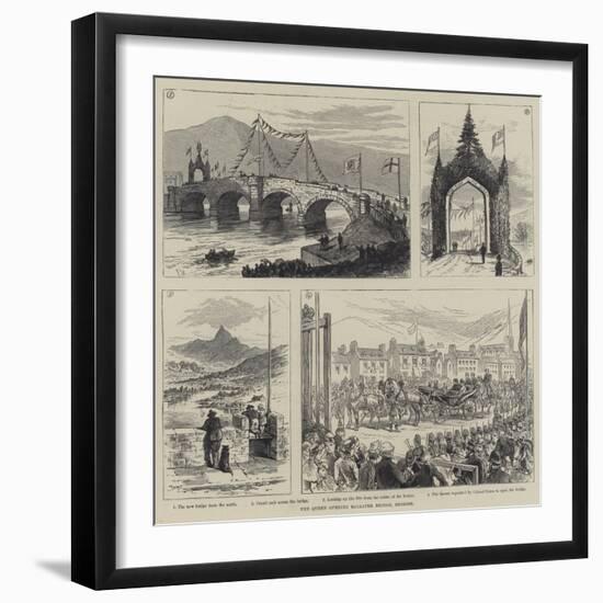 The Queen Opening Ballater Bridge, Deeside-Frank Watkins-Framed Giclee Print