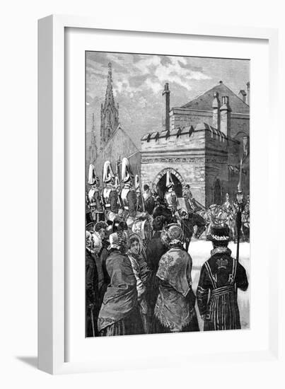 The Queen Opening Parliament, 1846--Framed Giclee Print