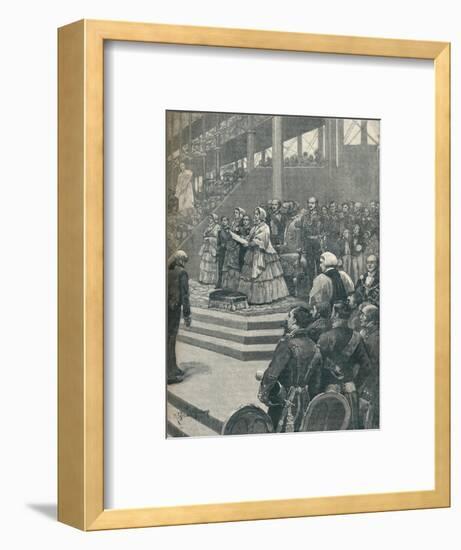 'The Queen Opening The Crystal Palace', 1906-Unknown-Framed Giclee Print