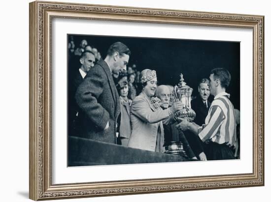 'The Queen Presents The Cup', 1937-Unknown-Framed Giclee Print