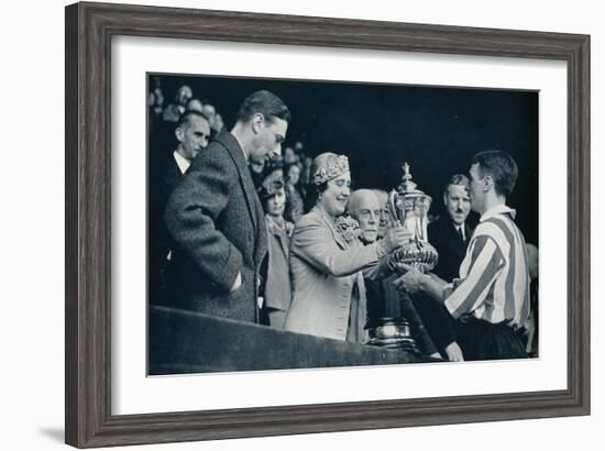 'The Queen Presents The Cup', 1937-Unknown-Framed Giclee Print