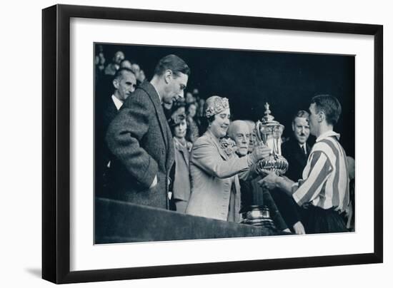 'The Queen Presents The Cup', 1937-Unknown-Framed Giclee Print