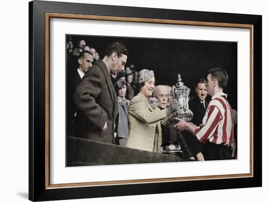 'The Queen Presents The Cup', 1937-Unknown-Framed Giclee Print