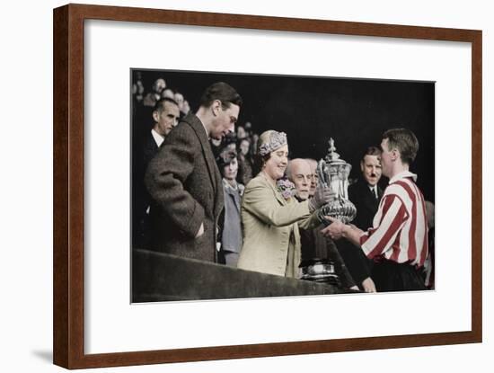 'The Queen Presents The Cup', 1937-Unknown-Framed Giclee Print