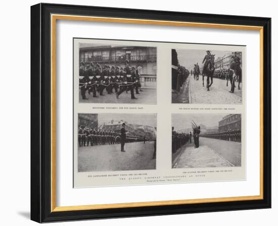 The Queen's Birthday Celebrations at Dover-null-Framed Giclee Print