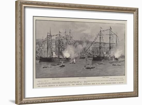 The Queen's Birthday in Newfoundland-Joseph Nash-Framed Giclee Print