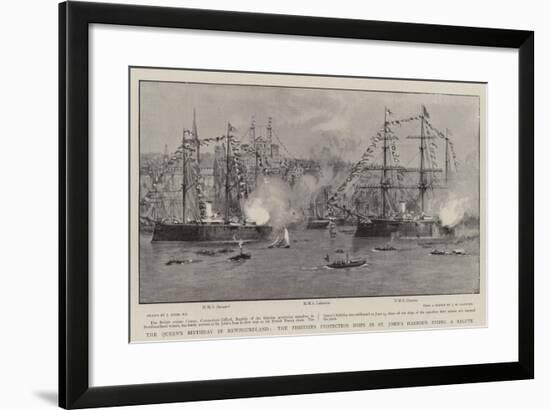 The Queen's Birthday in Newfoundland-Joseph Nash-Framed Giclee Print