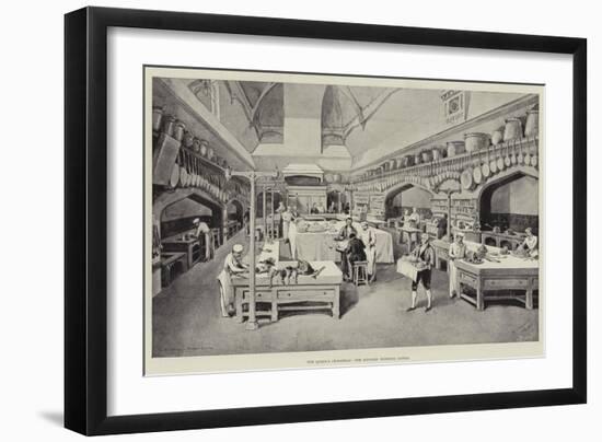 The Queen's Christmas, the Kitchen, Windsor Castle-William 'Crimea' Simpson-Framed Giclee Print