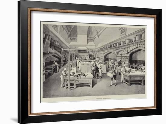 The Queen's Christmas, the Kitchen, Windsor Castle-William 'Crimea' Simpson-Framed Giclee Print