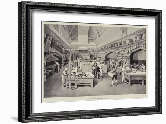 The Queen's Christmas, the Kitchen, Windsor Castle-William 'Crimea' Simpson-Framed Giclee Print