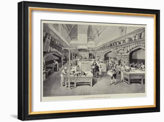 The Queen's Christmas, the Kitchen, Windsor Castle-William 'Crimea' Simpson-Framed Giclee Print