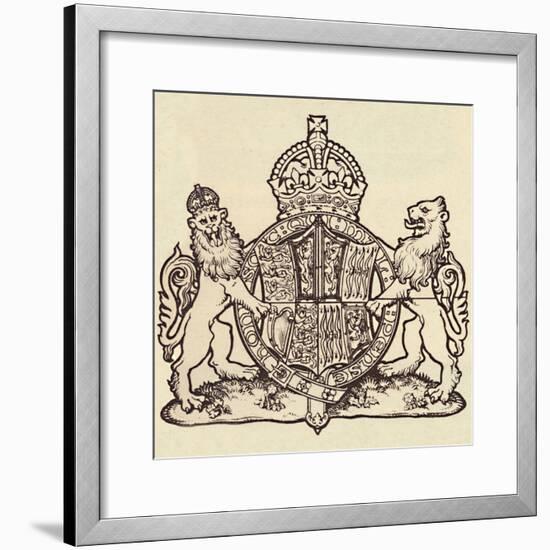 'The Queen's Coat of Arms', 1937-Unknown-Framed Photographic Print