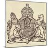 'The Queen's Coat of Arms', 1937-Unknown-Mounted Photographic Print