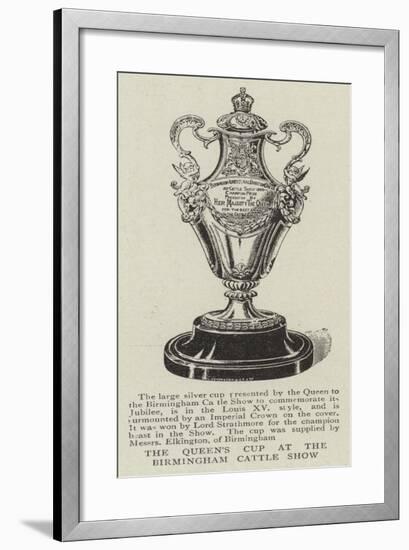 The Queen's Cup at the Birmingham Cattle Show-null-Framed Giclee Print